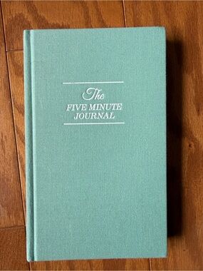 The Five Minute Journal Hardcover Guided Gratitude Journal Mint Green